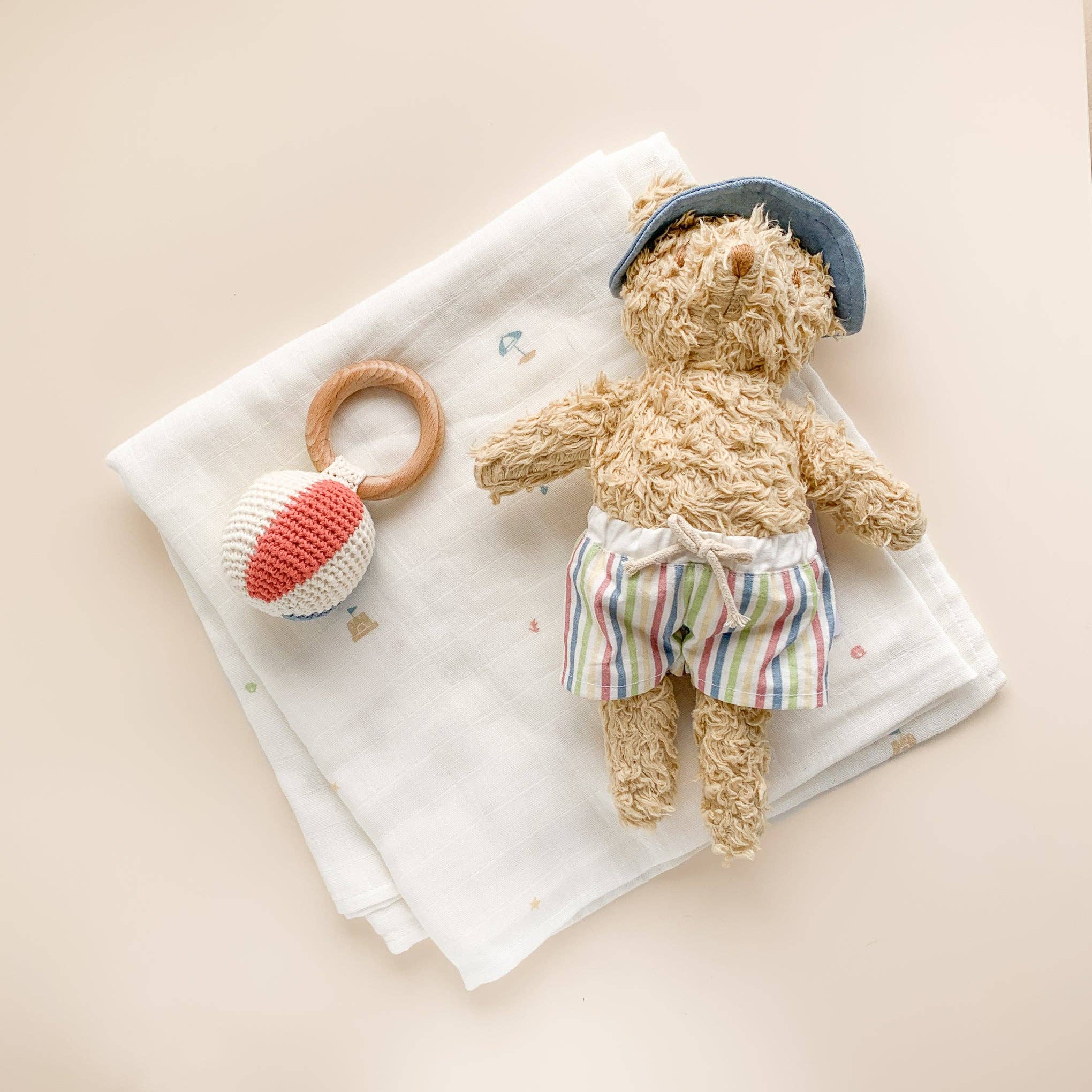 Beach Bear Plush Toy