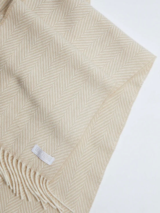 Herringbone Cashmere Blend Scarf, assorted colors