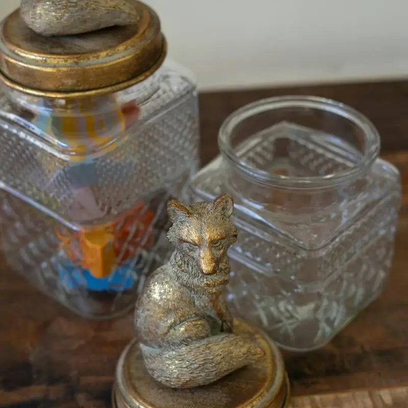 Fox Glass Canister