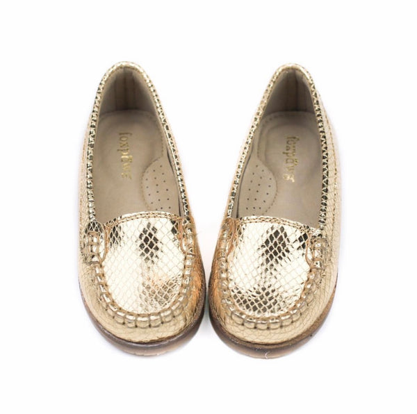 Foxpaws Gold Ava Loafers