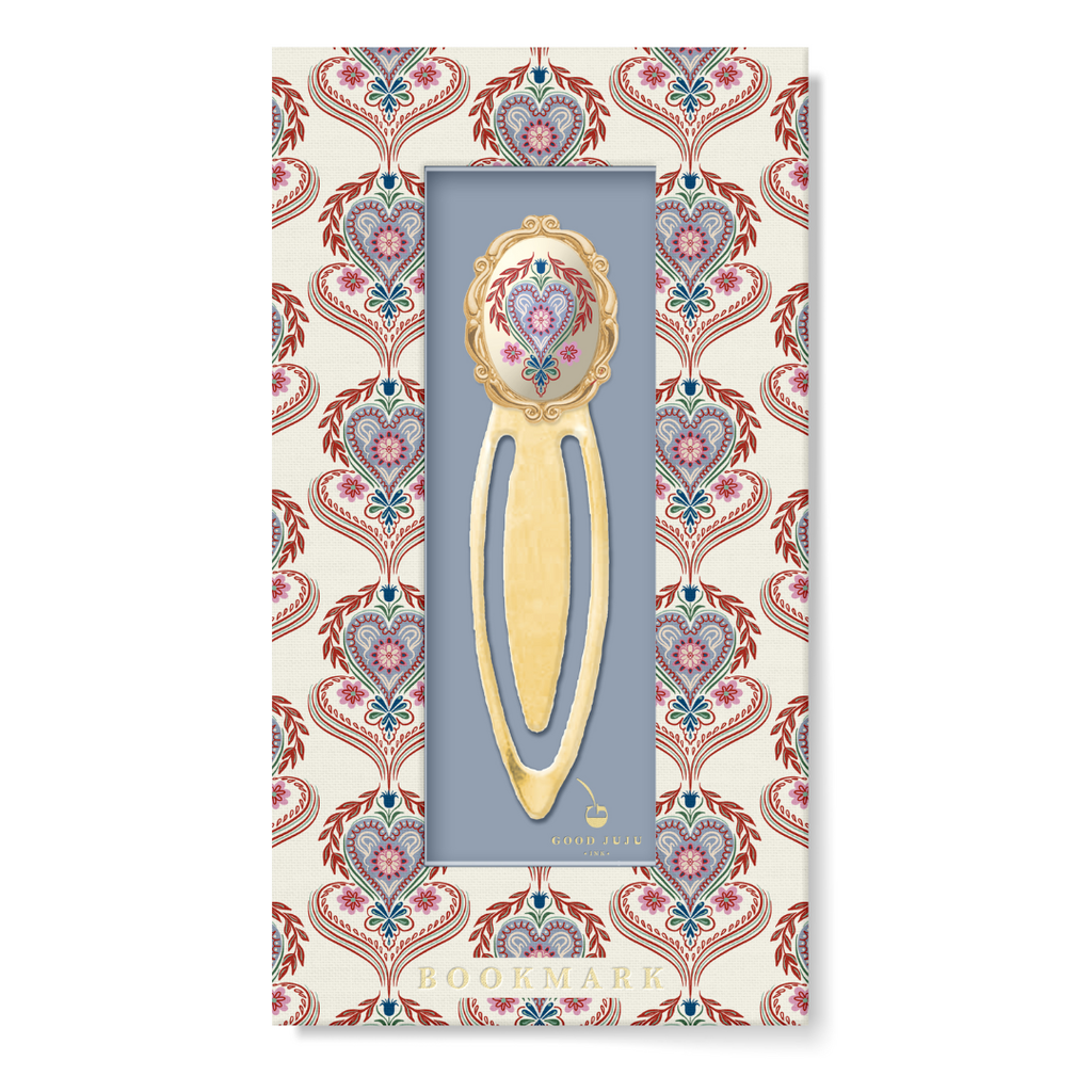 Folk Heart Metal Clip Bookmark