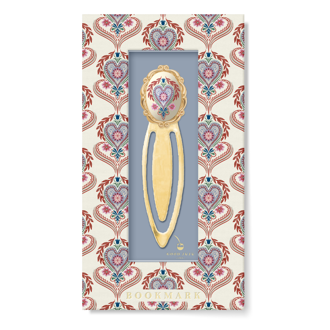 Folk Heart Metal Clip Bookmark