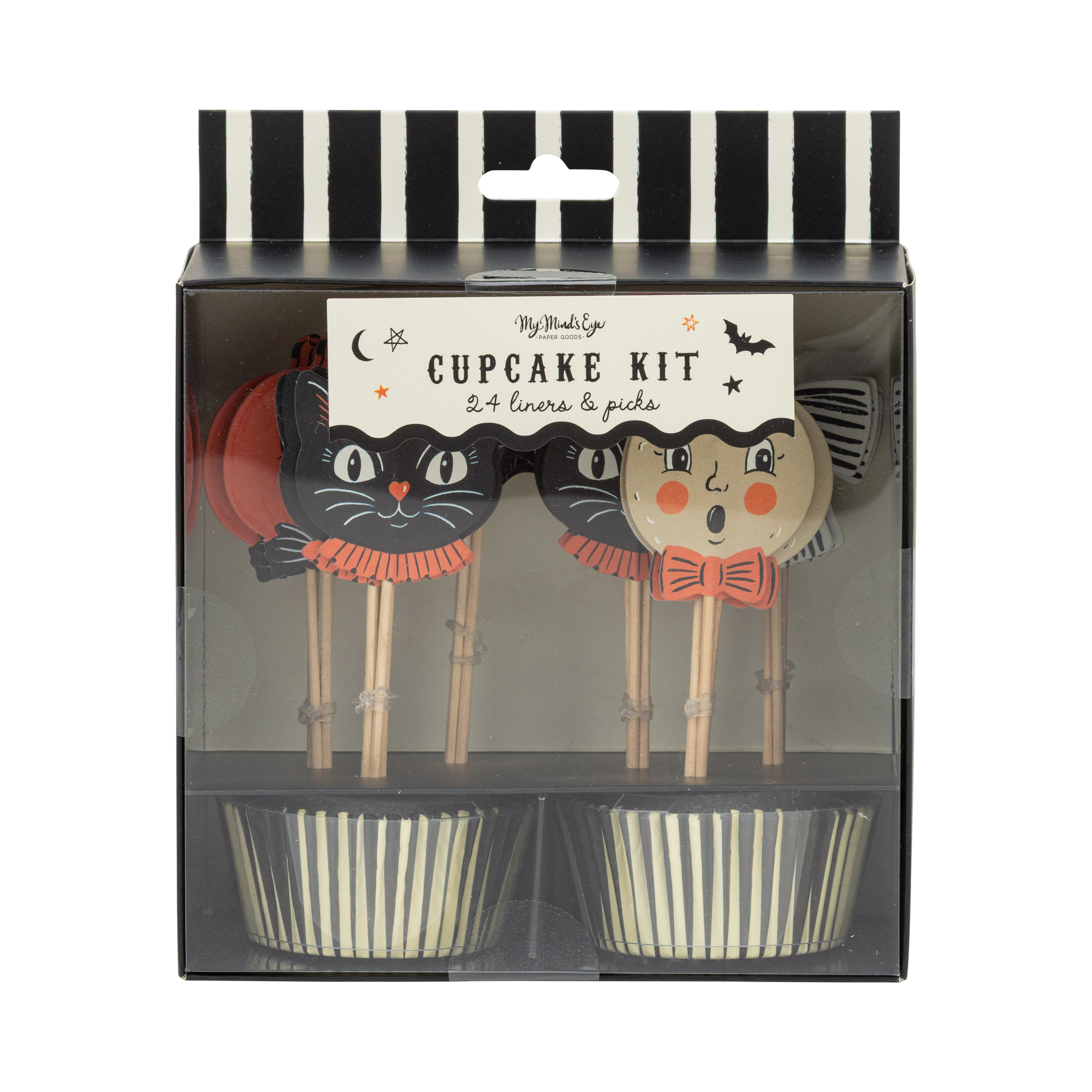 Vintage Halloween Characters Cupcake Kit