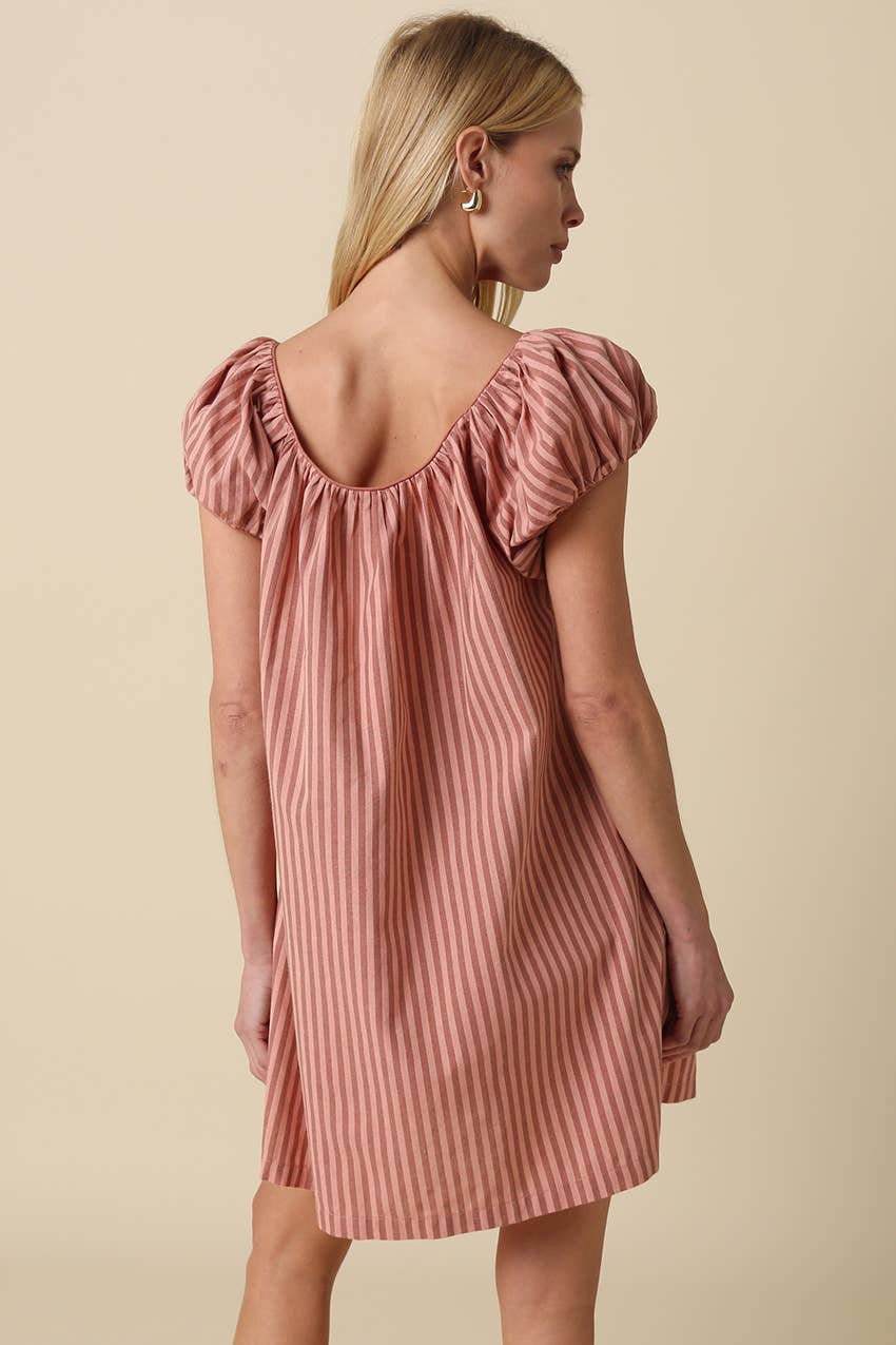 Scarlett Striped Babydoll Dress