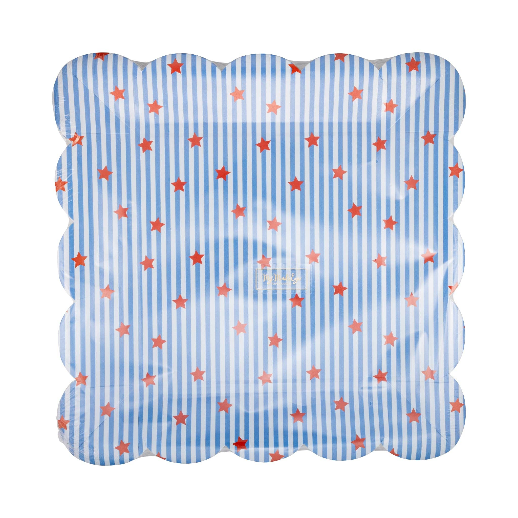 Stripes and Stars Paper Plate Set