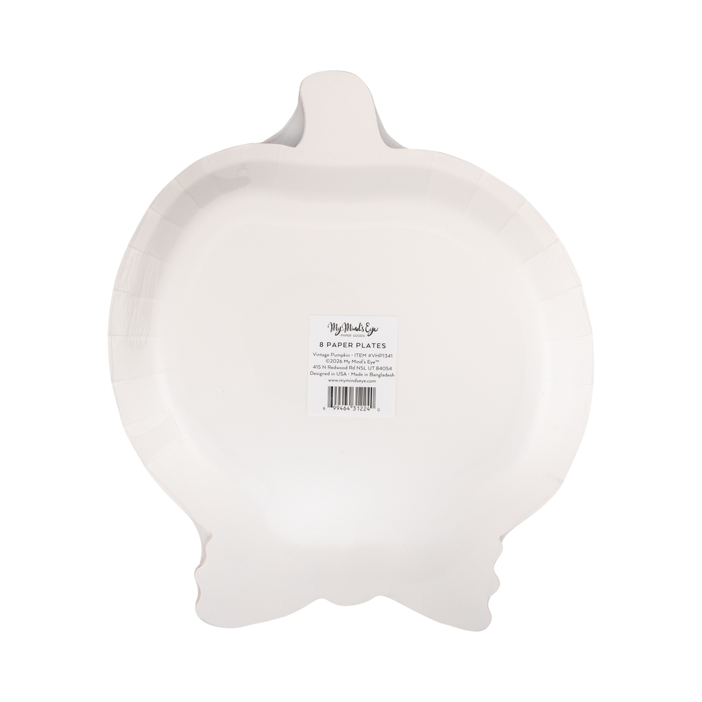 Vintage Pumpkin Paper Plates