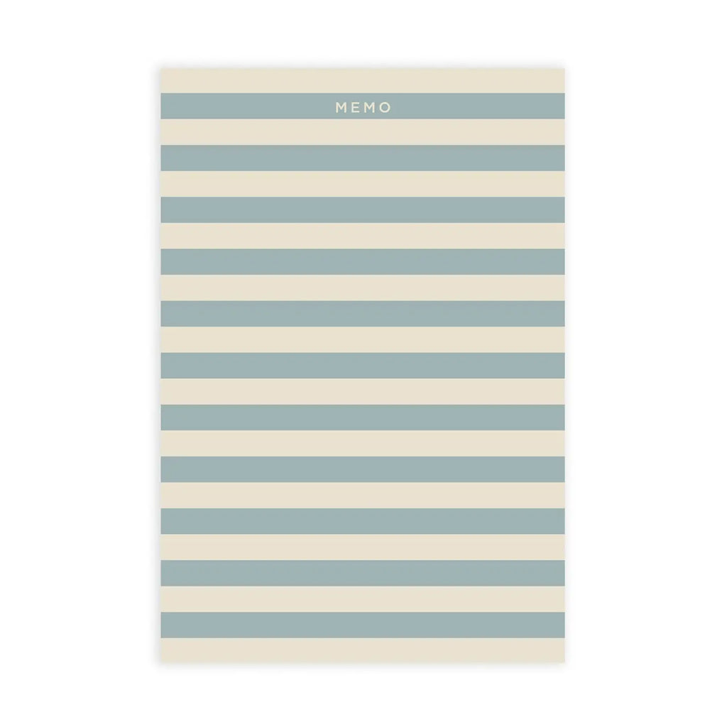 Blue Stripe Memo Notepad