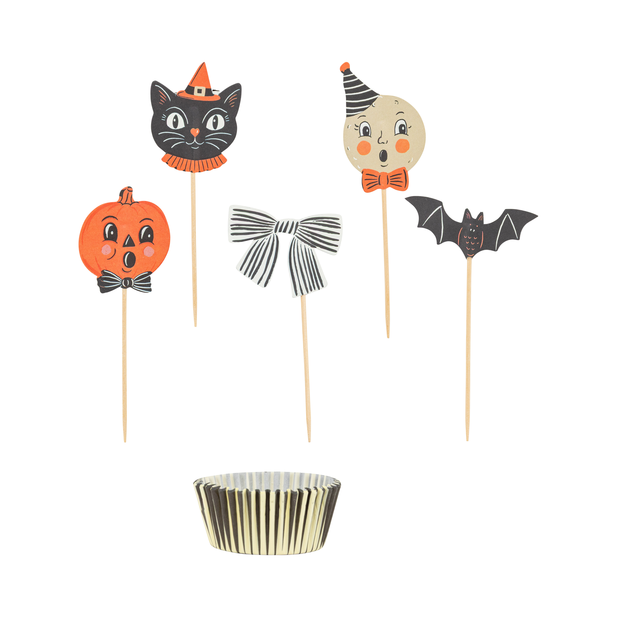 Vintage Halloween Characters Cupcake Kit