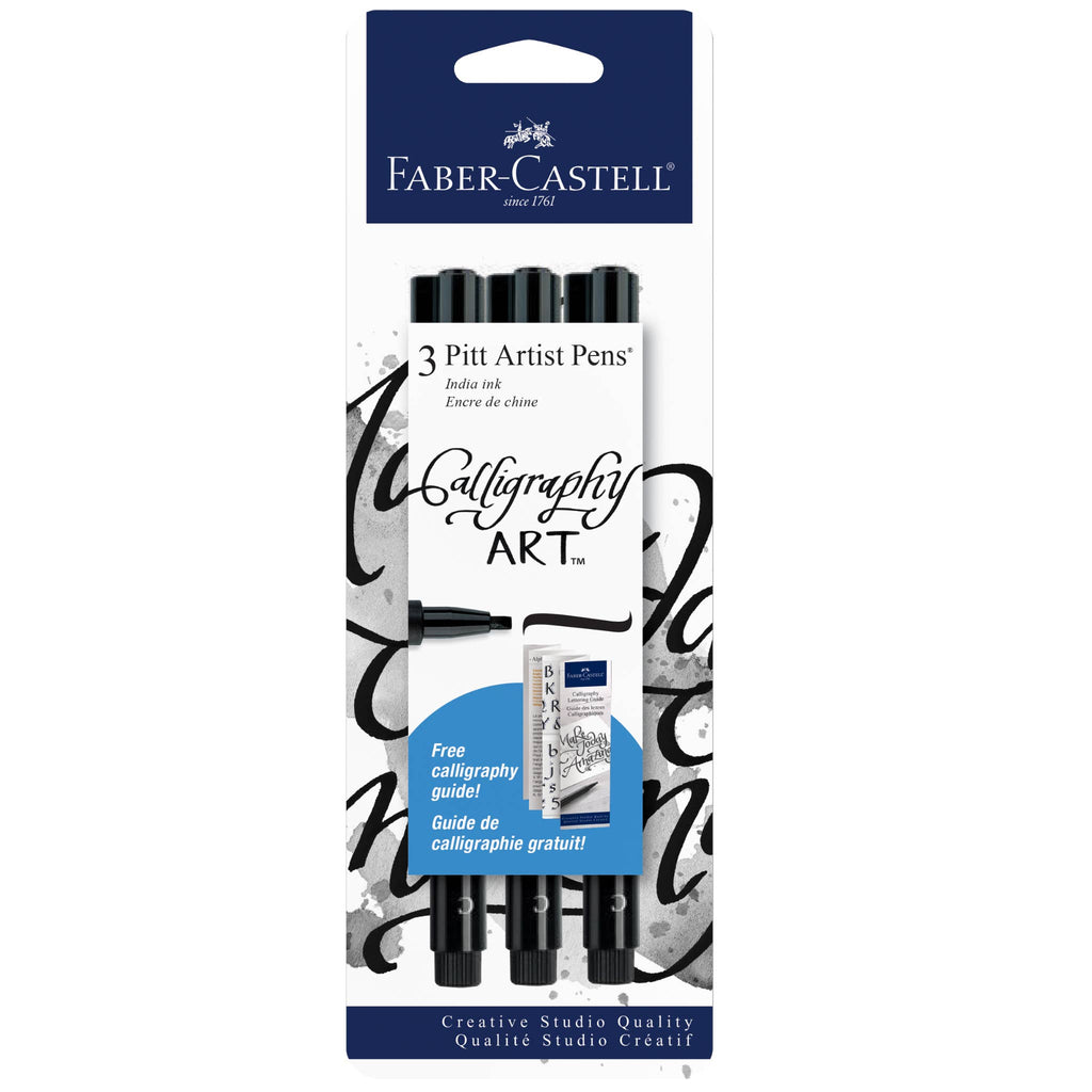 Black Calligraphy Marker Set of 3