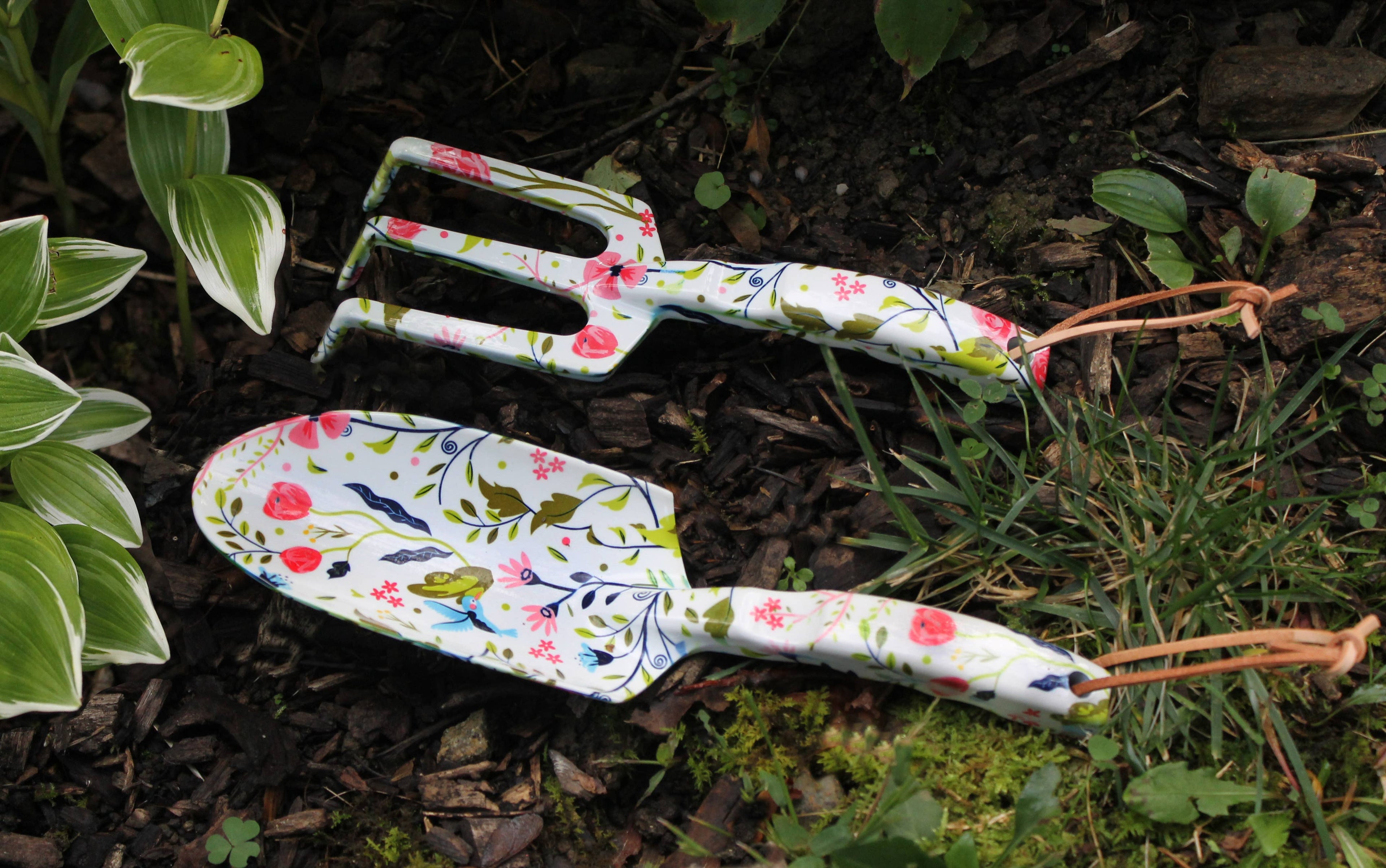 Garden Tools with Garden of Paradise Print