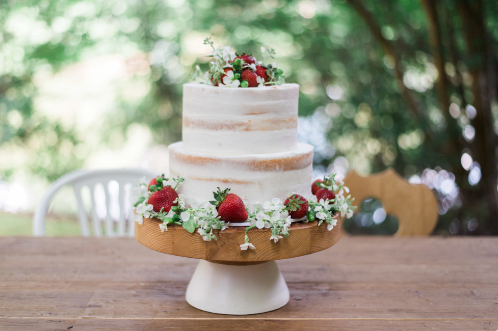 White Mod Block Cake Stand, Large