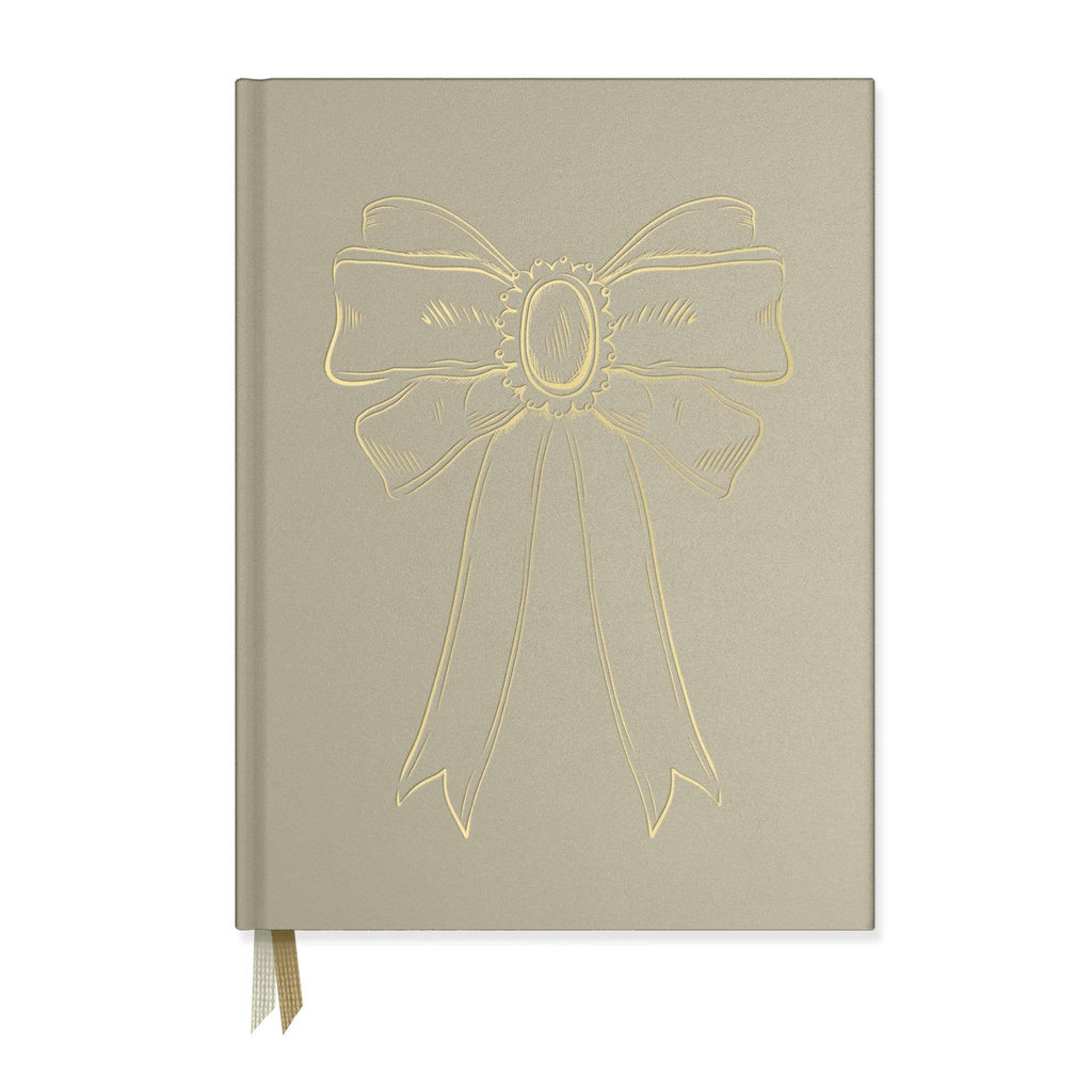 Foil Bow Bookcloth Hardcover Notebook