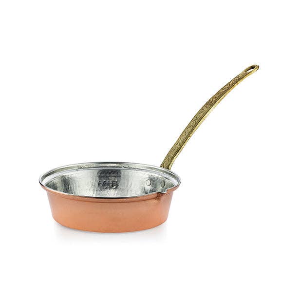 Copper Saute Frying Pan with Long Handle 9.5"