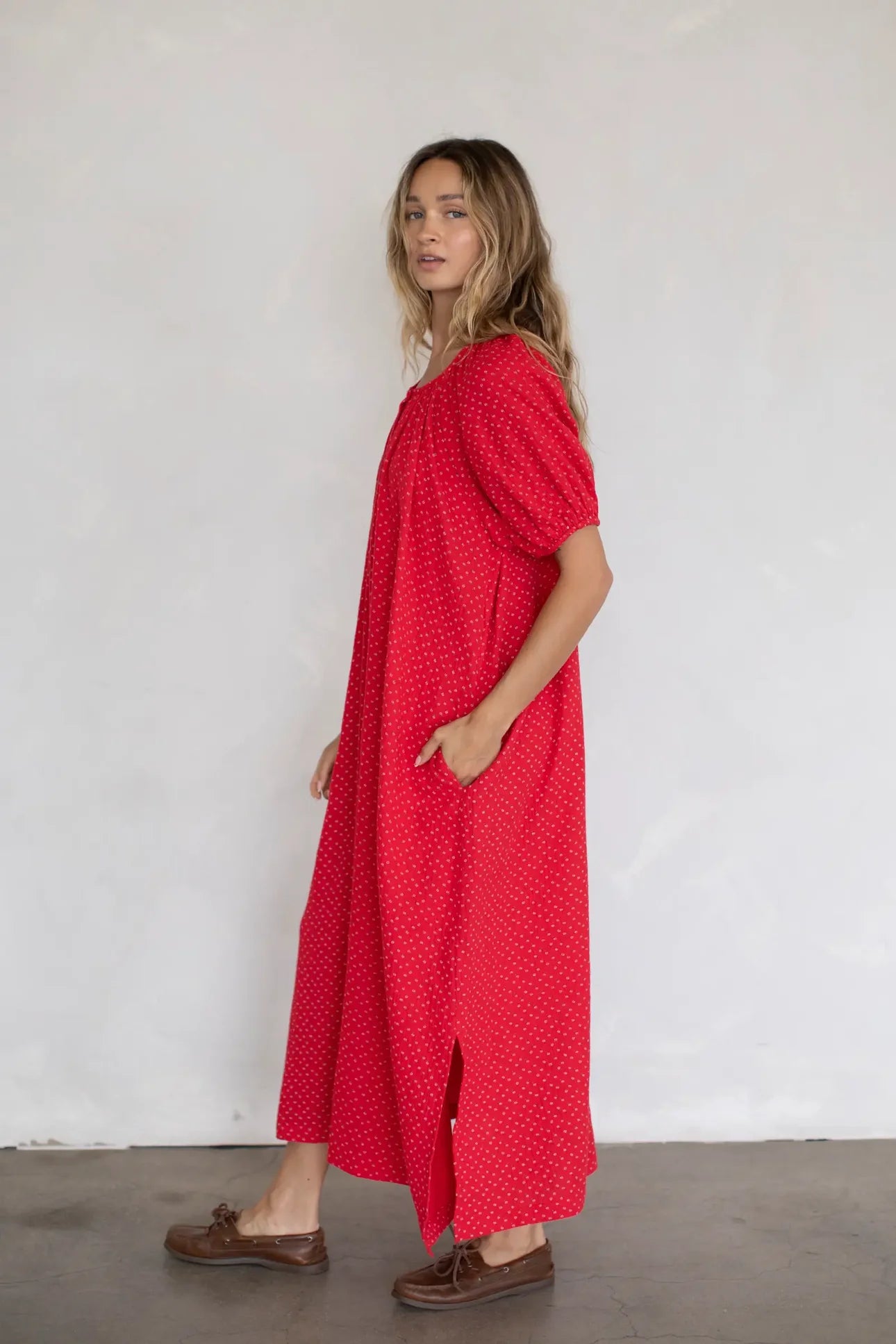 Red Gauze Dress