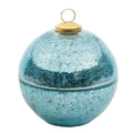 Mercury Glass Ornament Candle, assorted colors