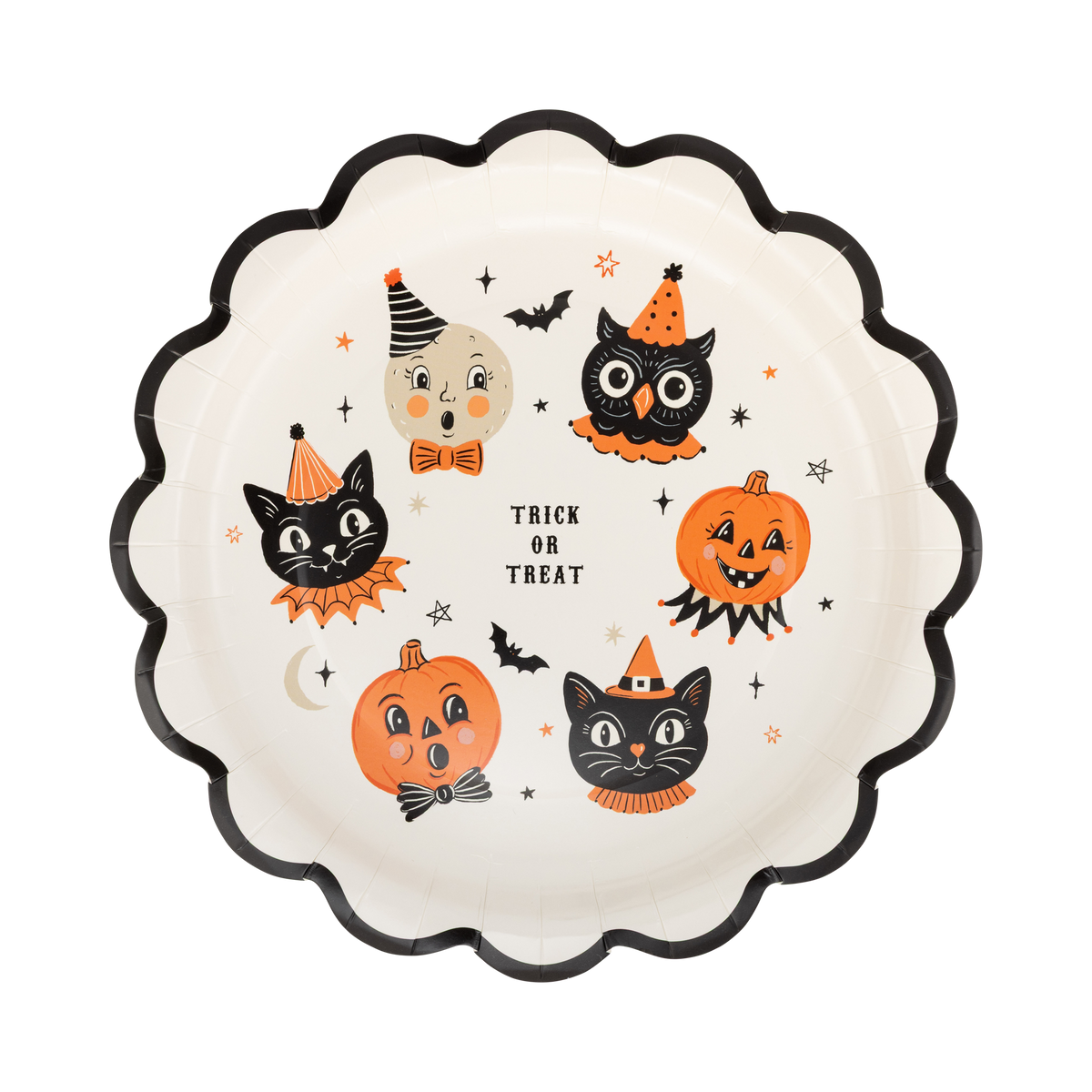 Vintage Halloween Characters Plates