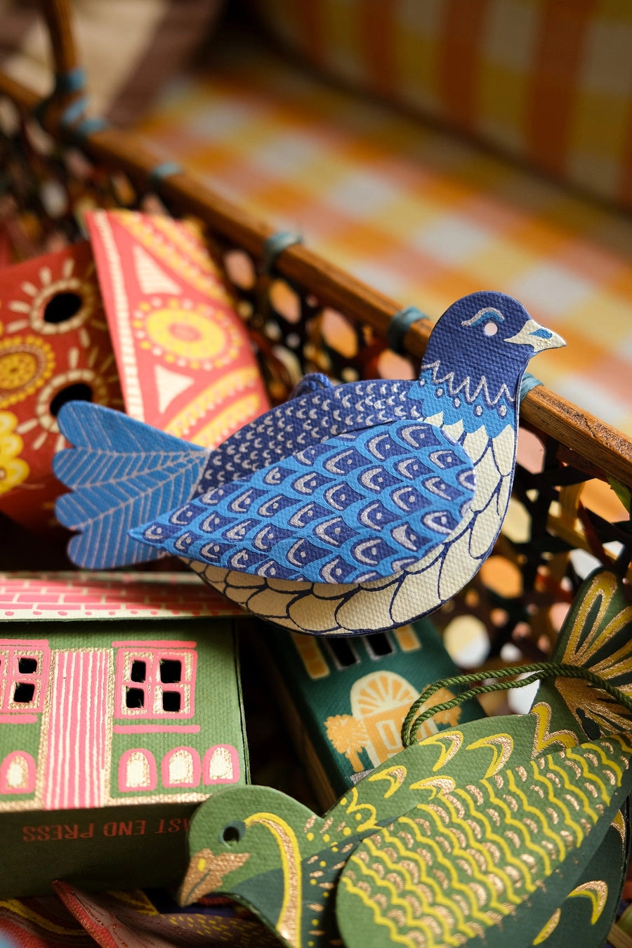 Dove Blue Bird Paper Ornament