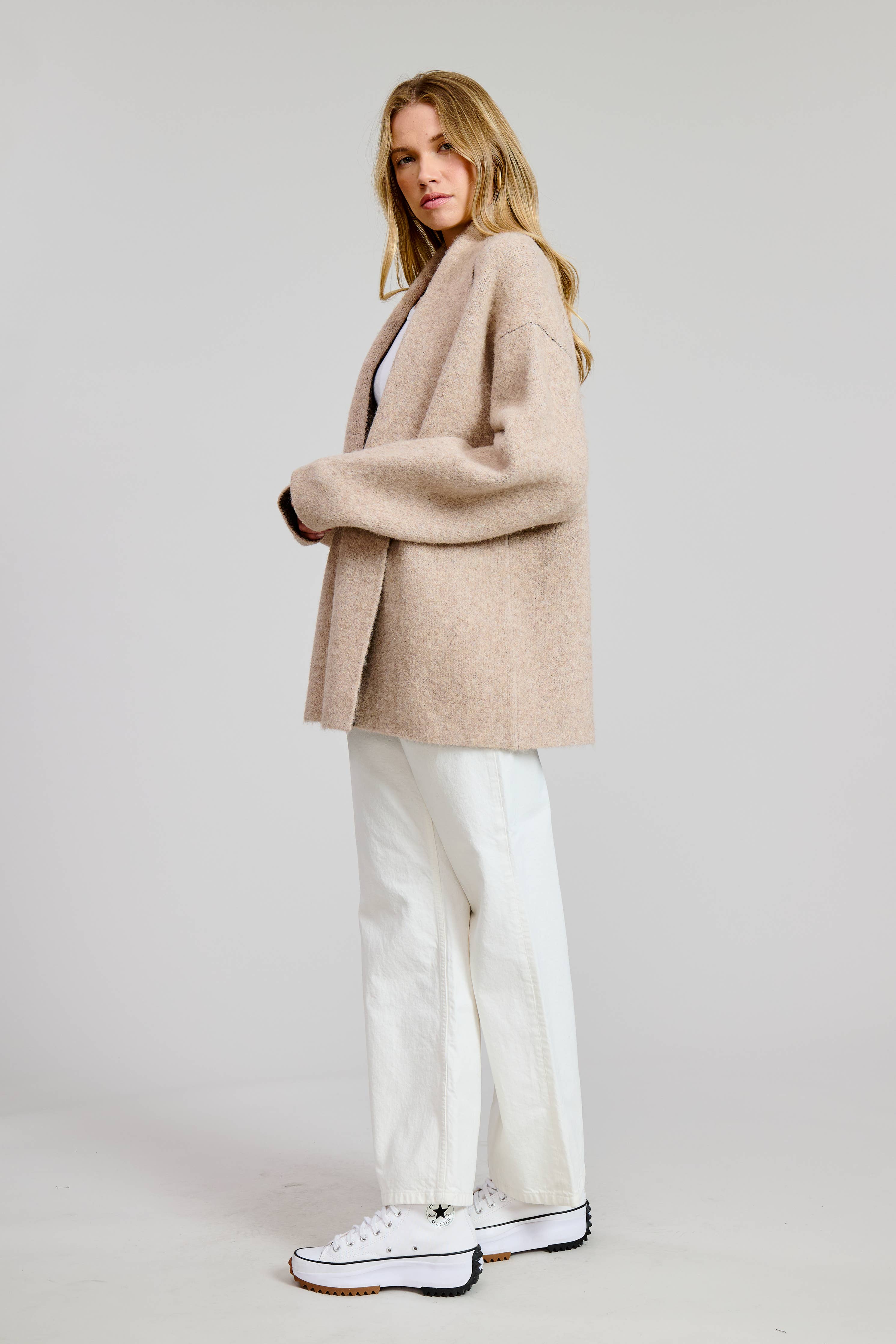 Puppy Jacquard Sweater Cardigan