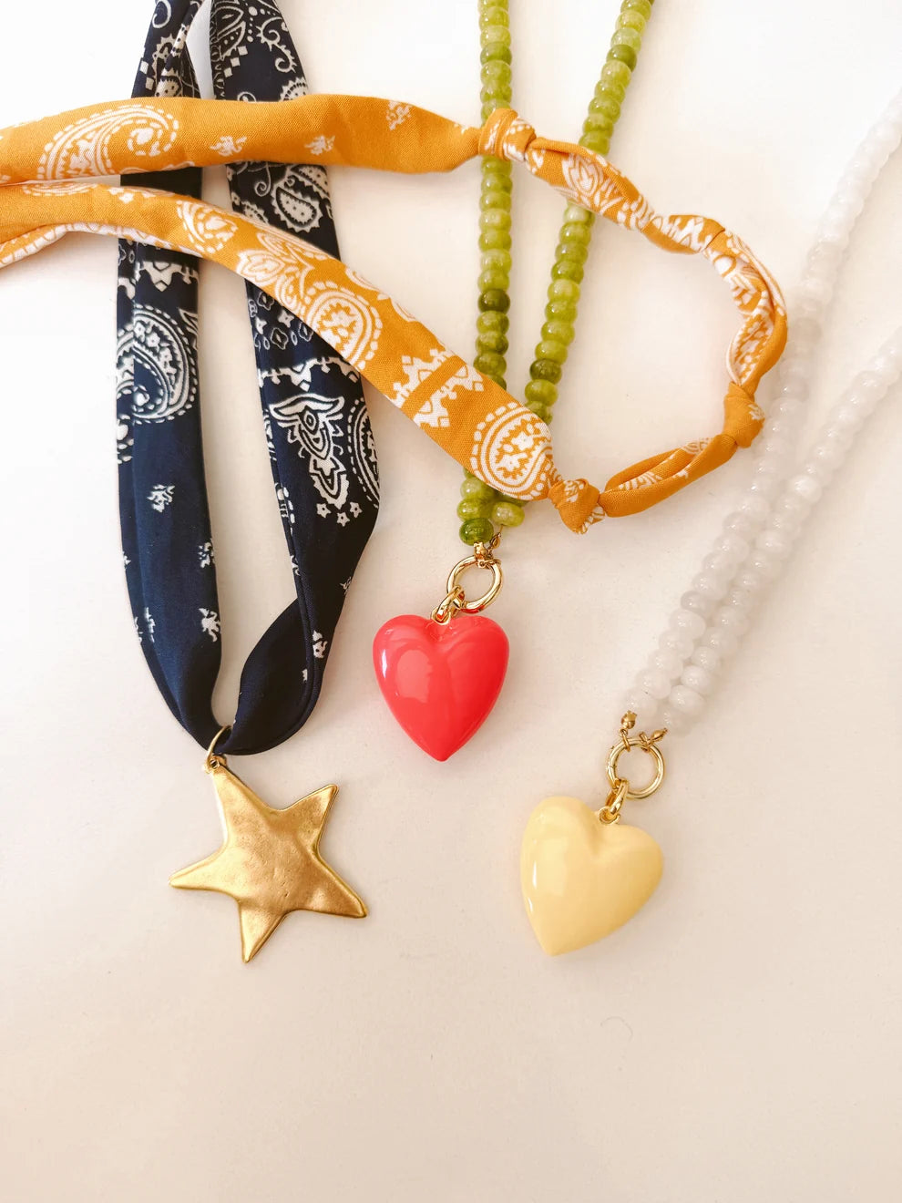 Puffy Glossed Heart Charm