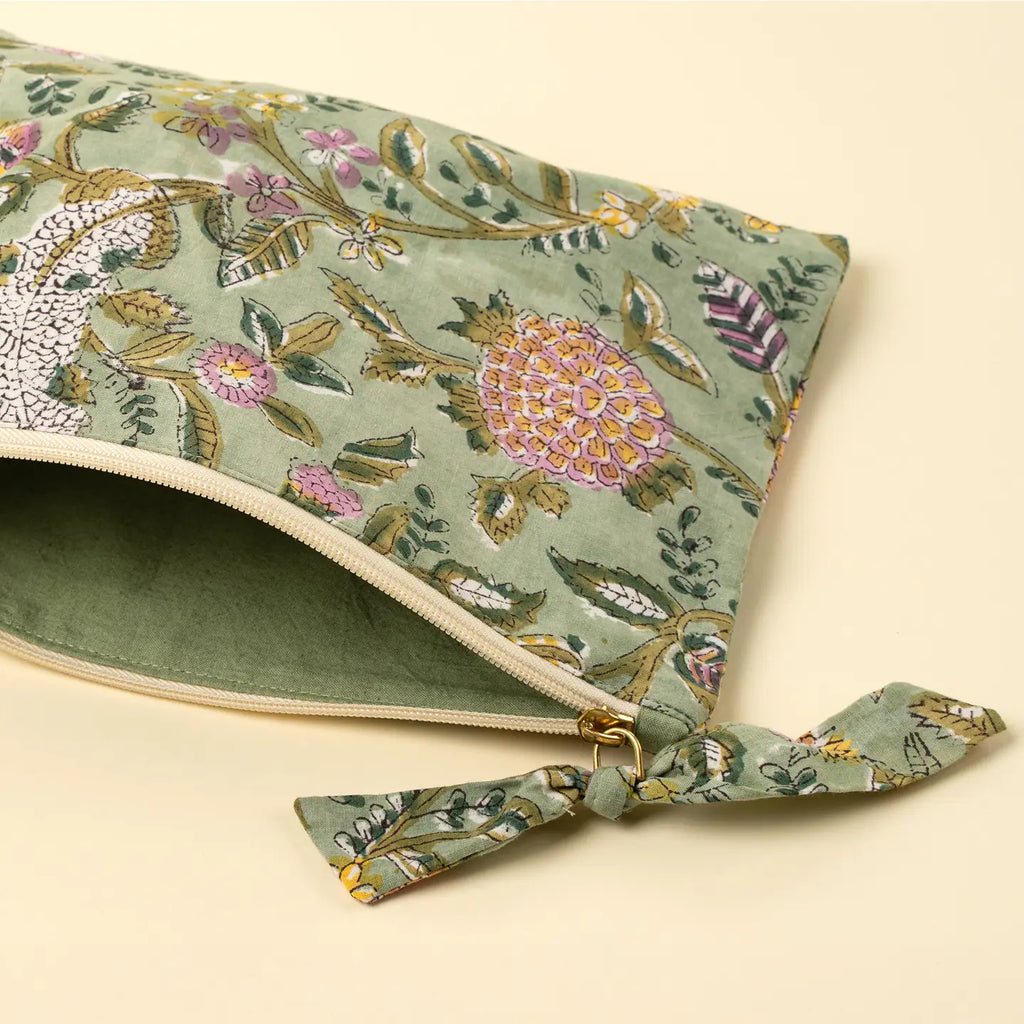 Block Print Pouch