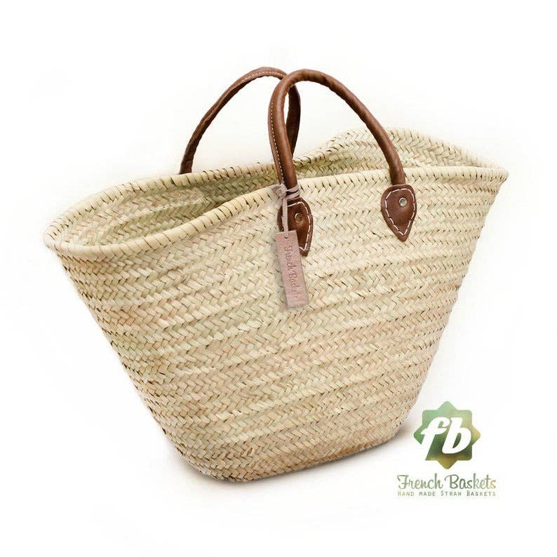 Classic Handle Straw Bag