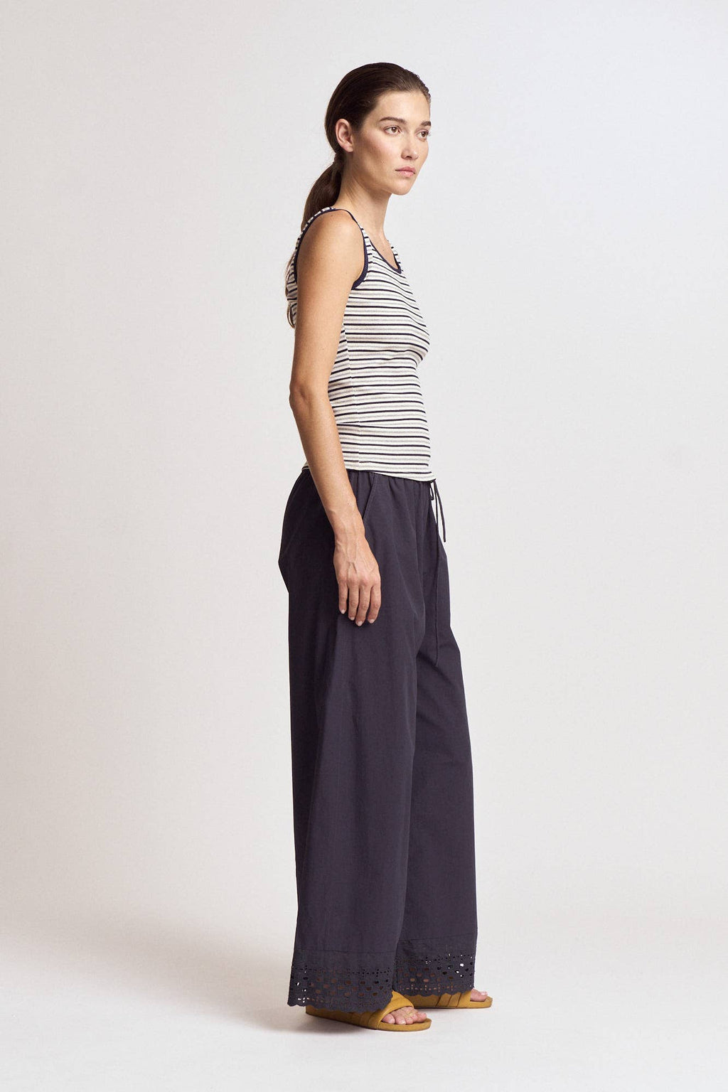 Eyelet Hem Snuggle Pants