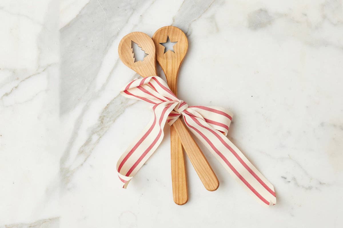 Beechwood Euro Holiday Spoon Set