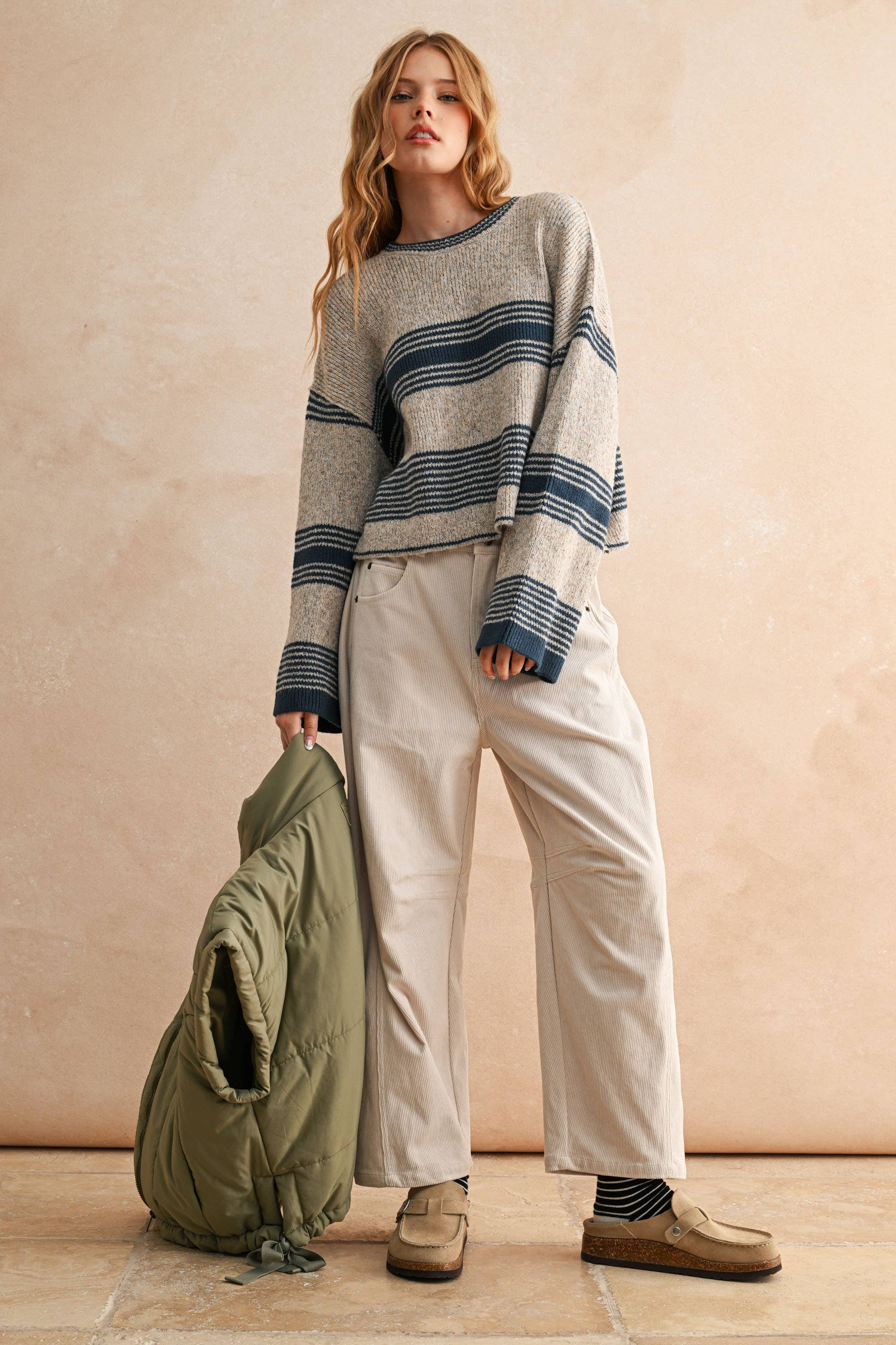 Corduroy Barrel Pants