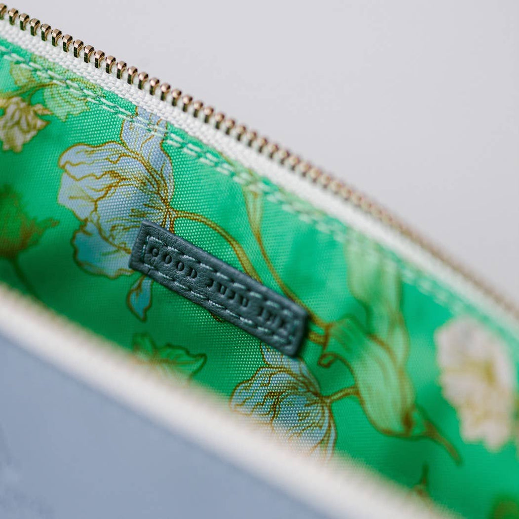 Periwinkle Luxe Slim Pencil Pouch