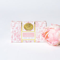 Peony Grapefruit Wrapped Bar Soap