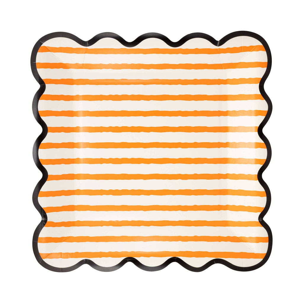Halloween Stripe Plate Set