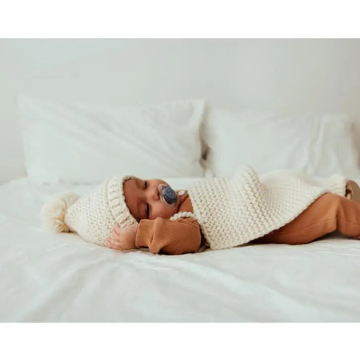 Garter Stitch Knit Baby Blanket