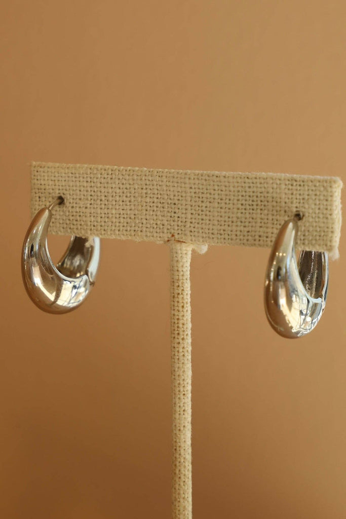 Silver Amalfi Chunky Hoops