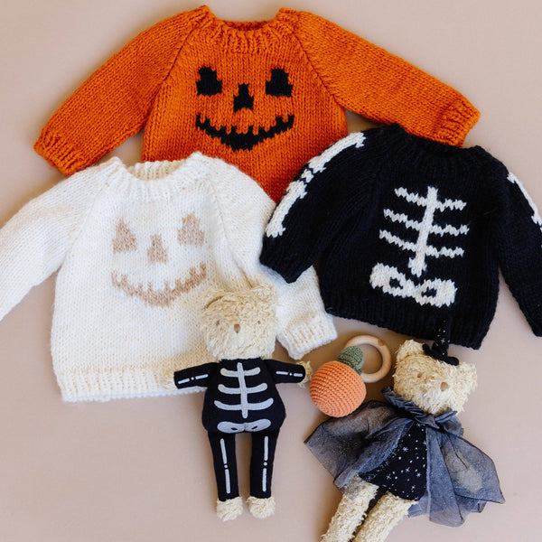 Cream Jack-o-lantern Sweater