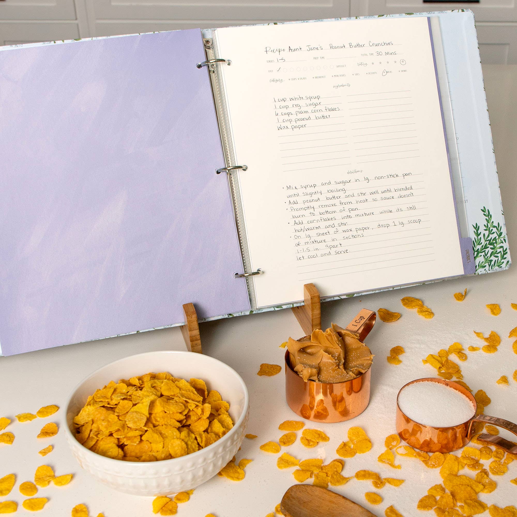 Hydrangeas Large Recipe Binder