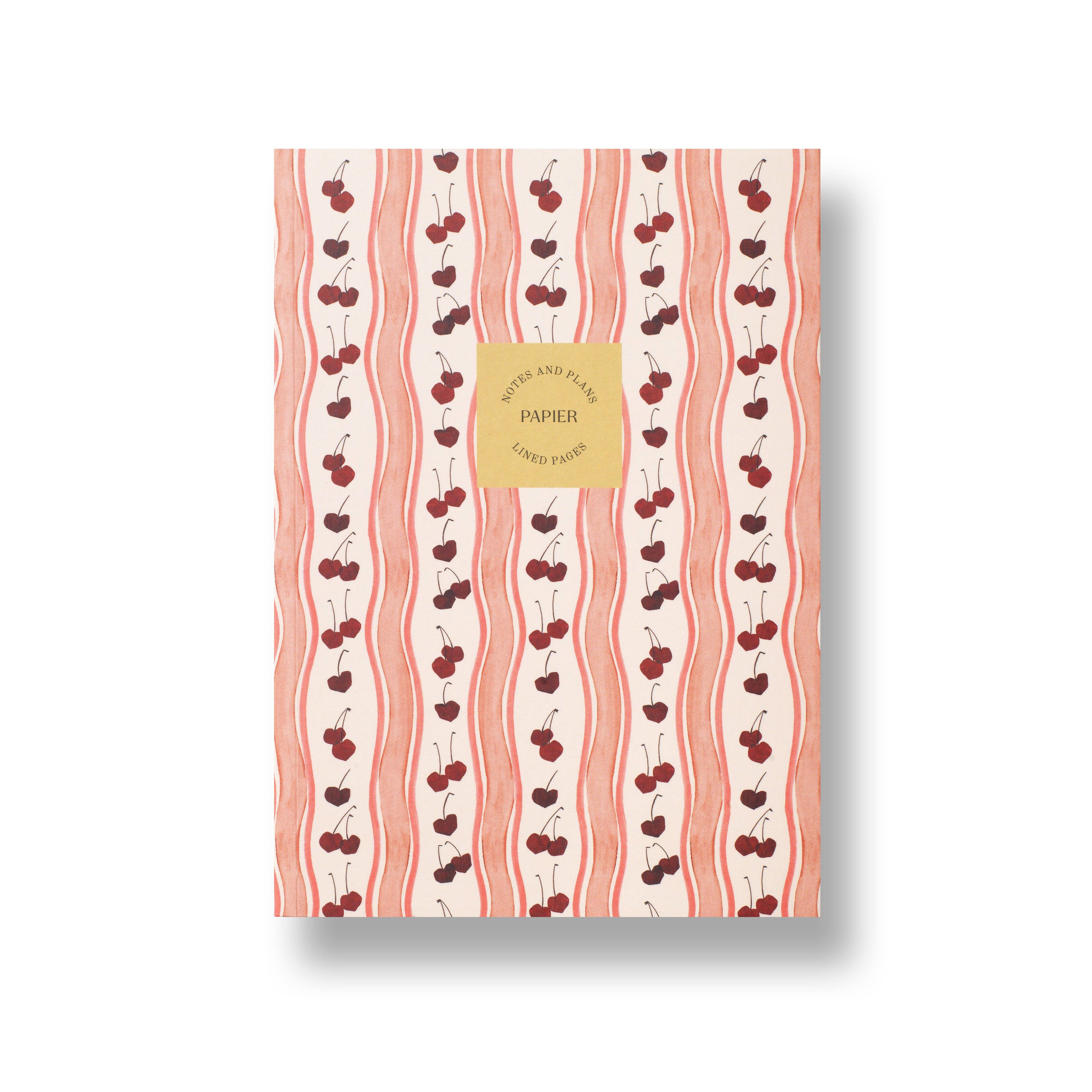 Cherry Wave Lined Notebook