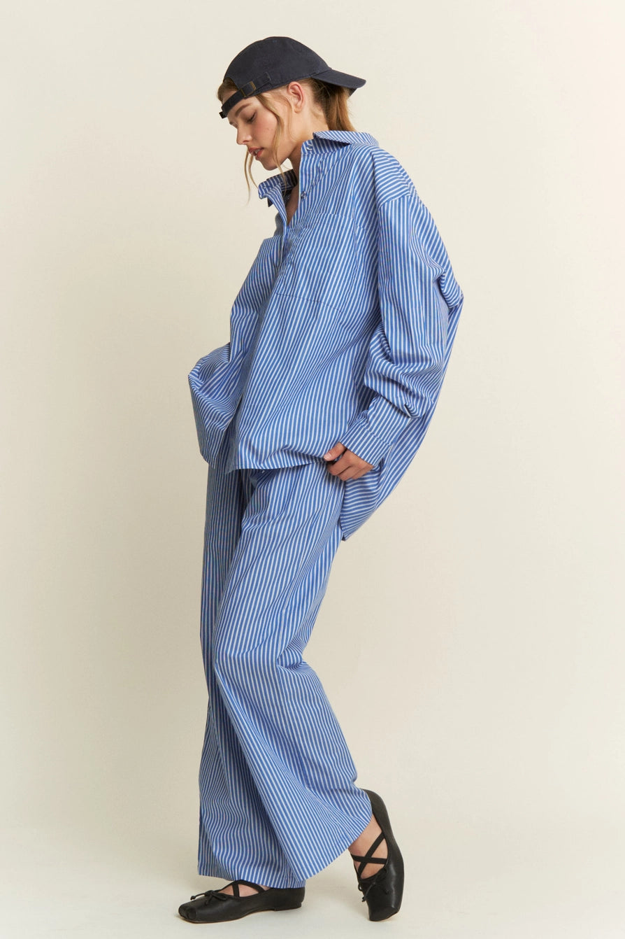 The Ruby Stripe Loungewear Wide Leg Pants