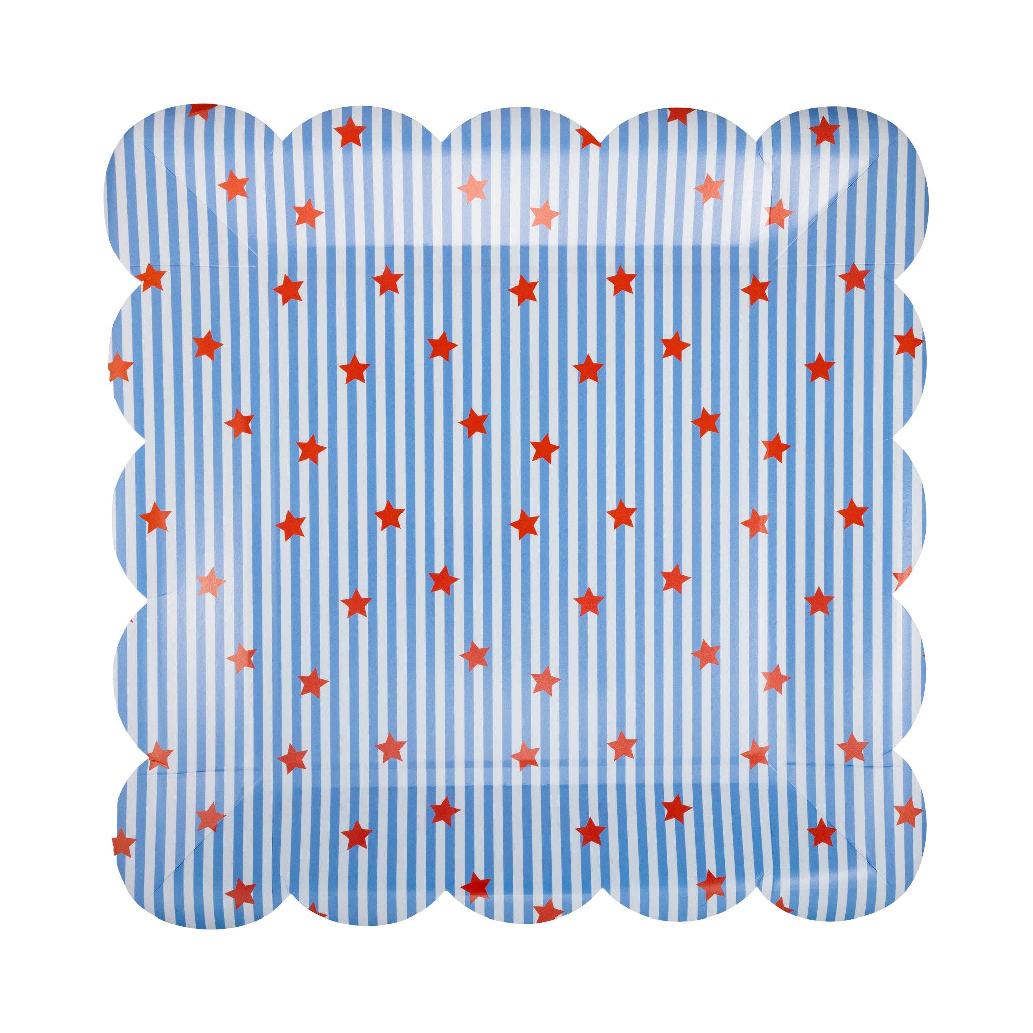 Stripes and Stars Paper Plate Set