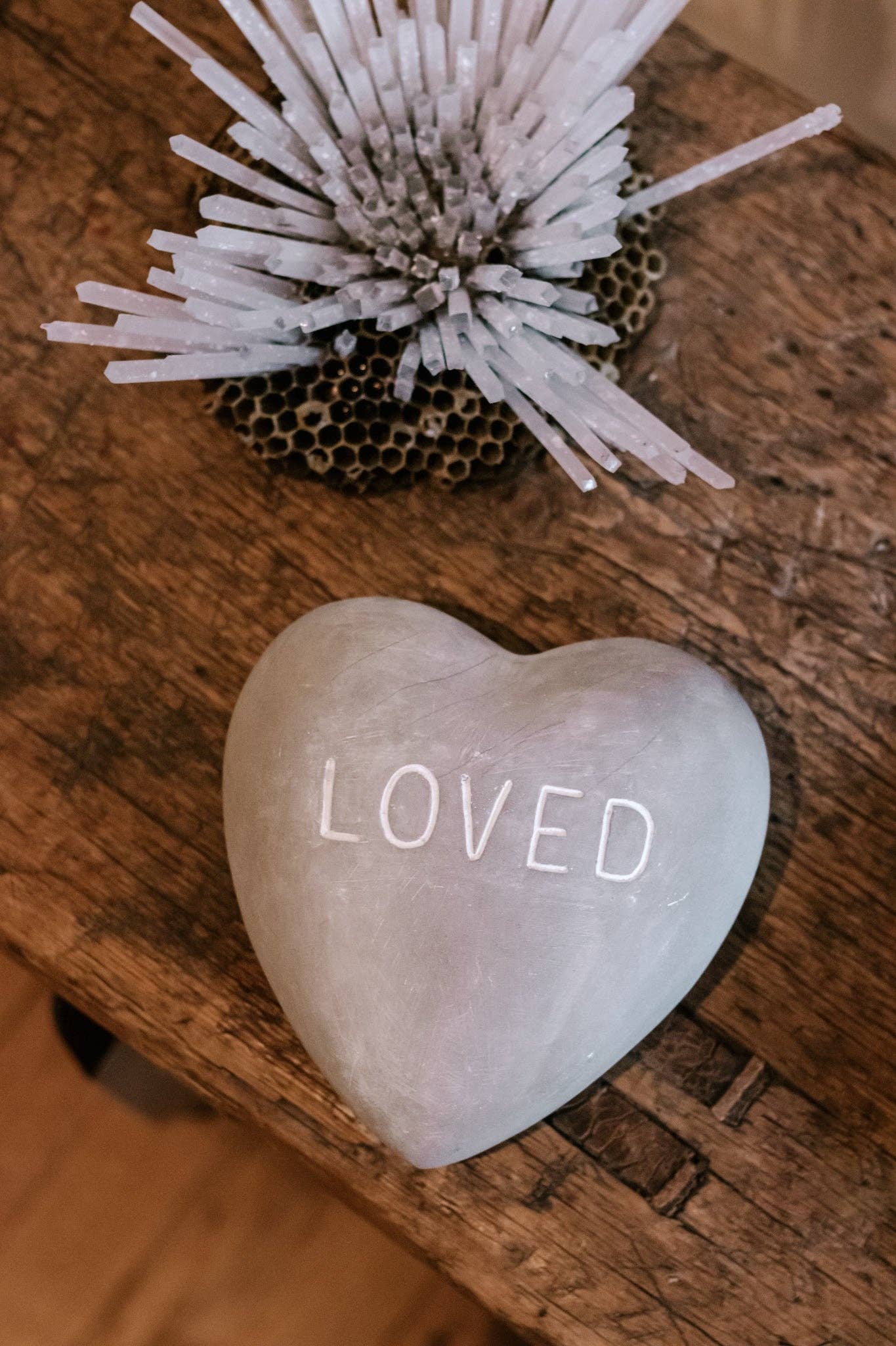 Large LOVED Stone Heart