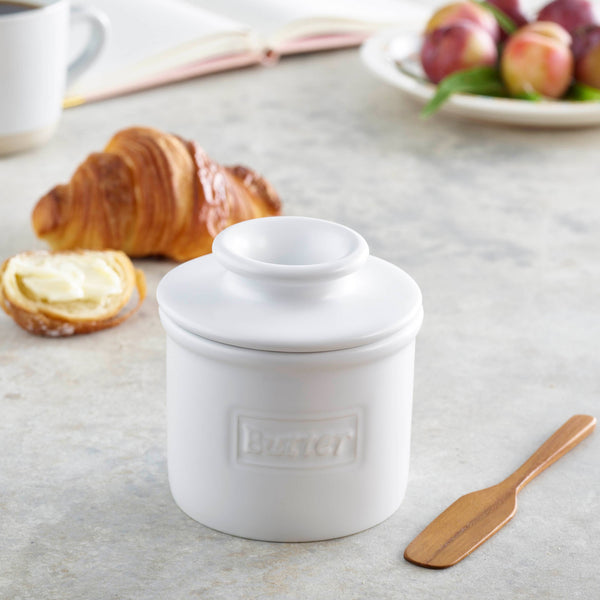 The Original Butter Bell® Crock - Cafe Matte White