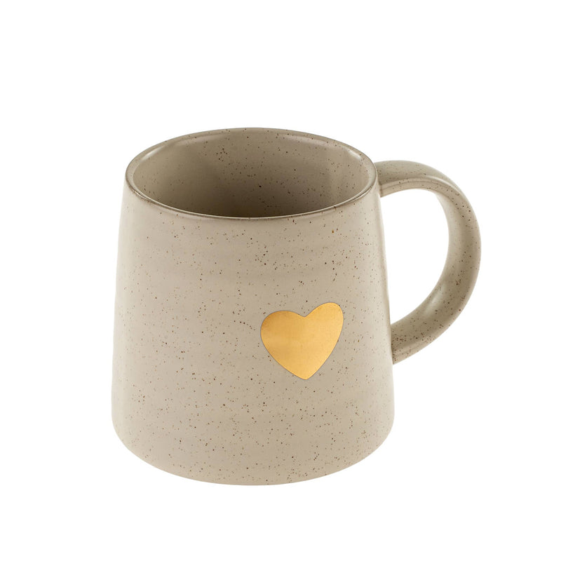 Gold Heart Mug