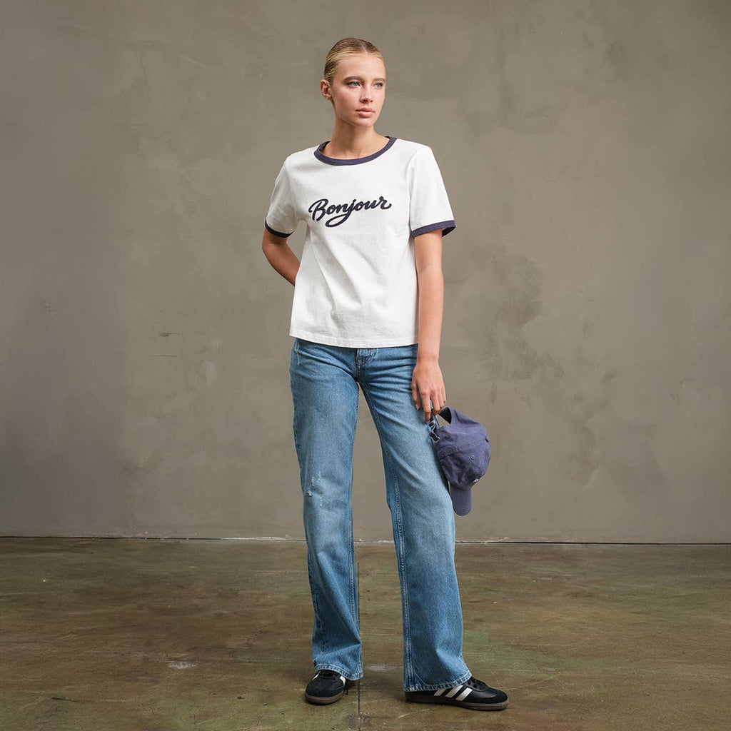 Bonjour Contrast Ringer Tee