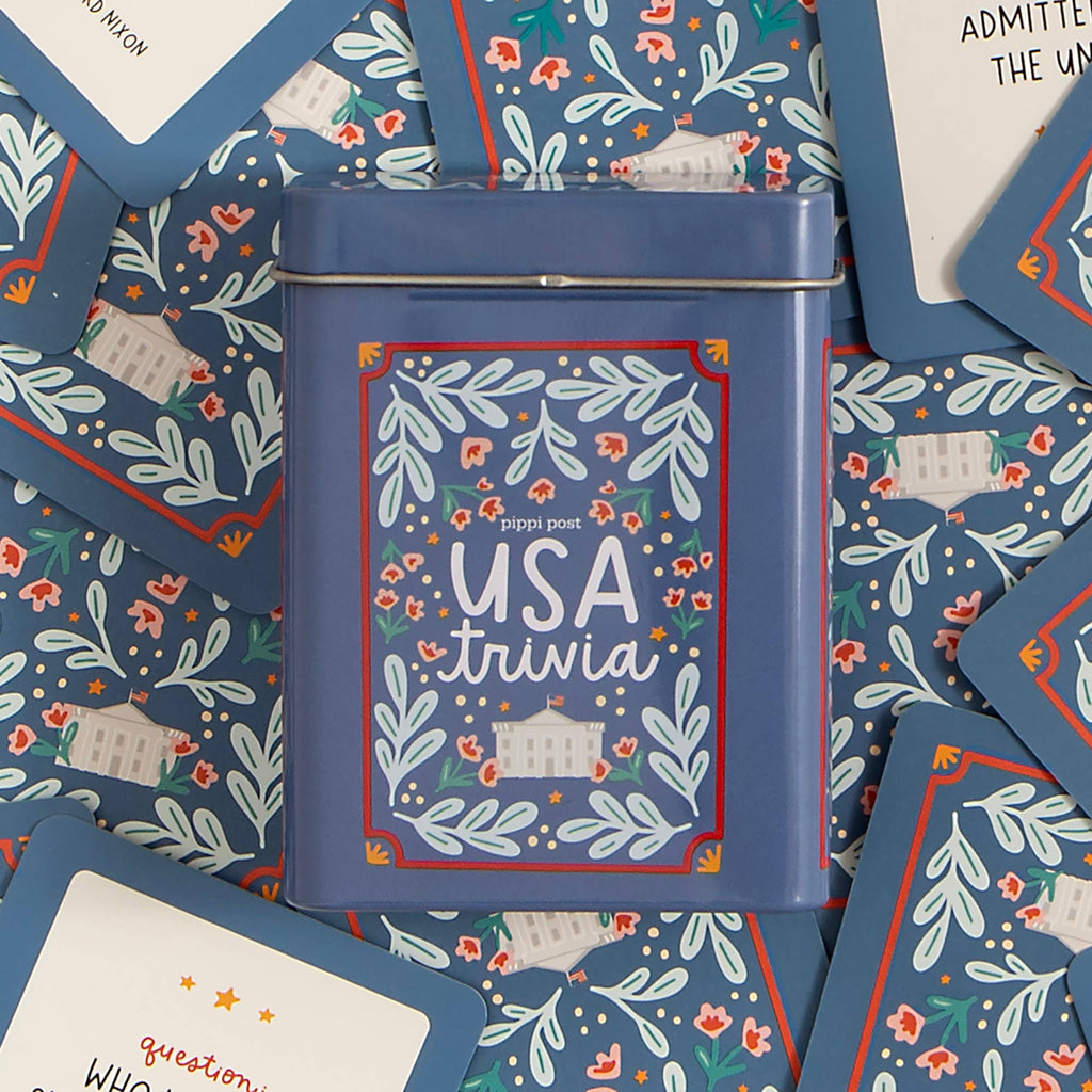 USA Trivia Game Tin