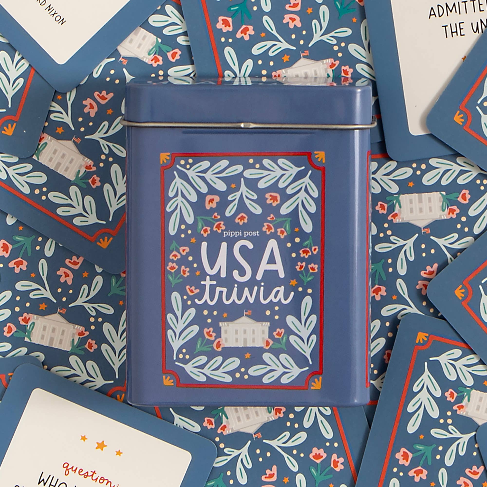 USA Trivia Game Tin