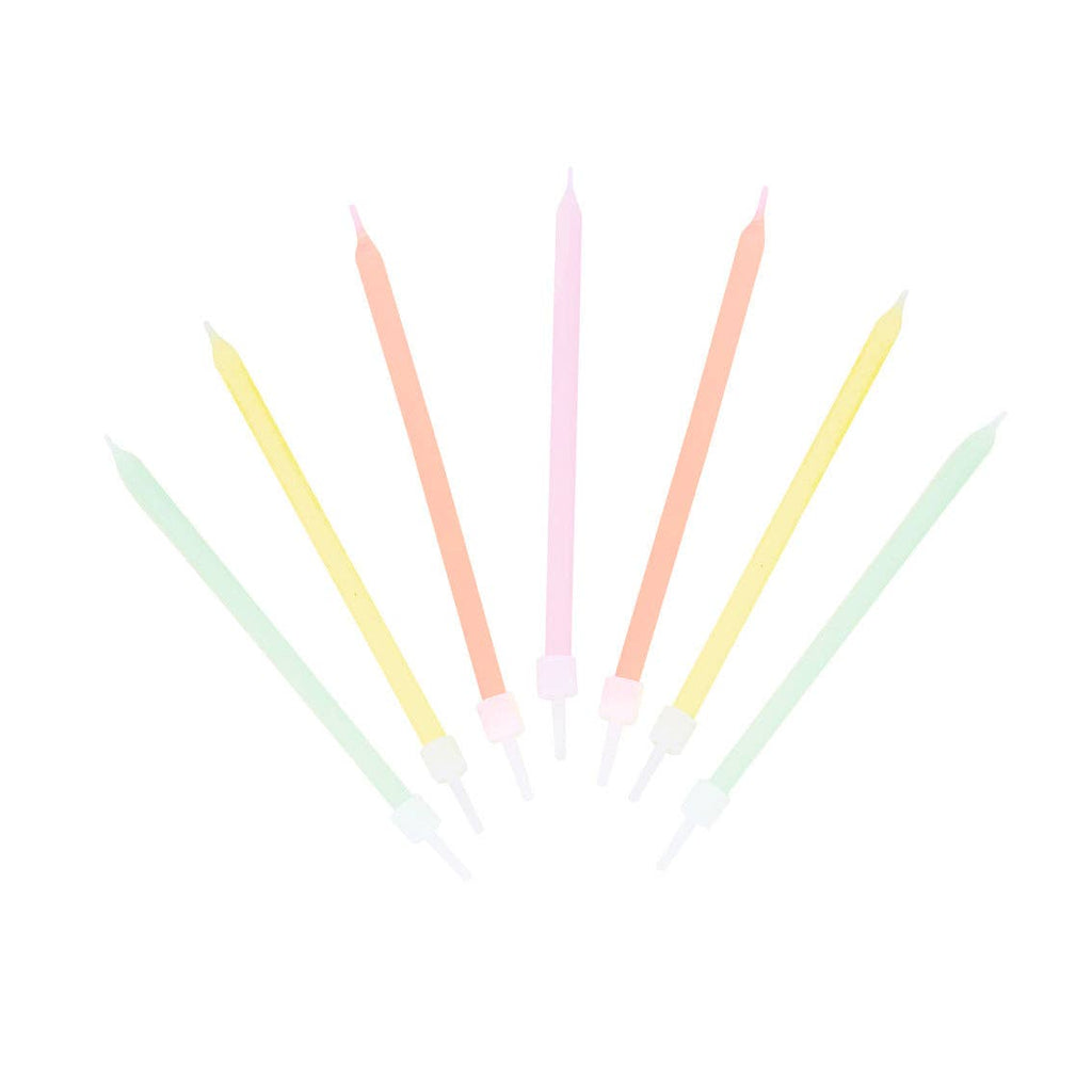 Tall Pastel Birthday Candles