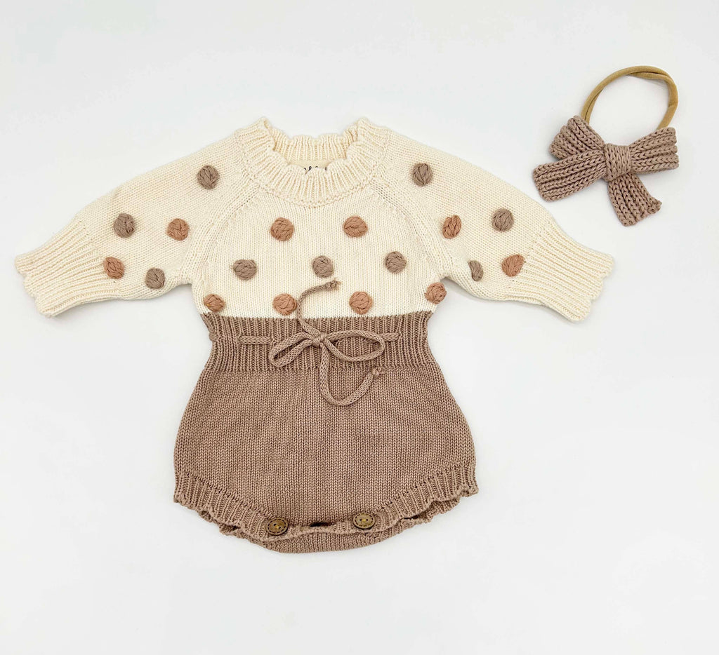 Lottie Dot Knit Romper