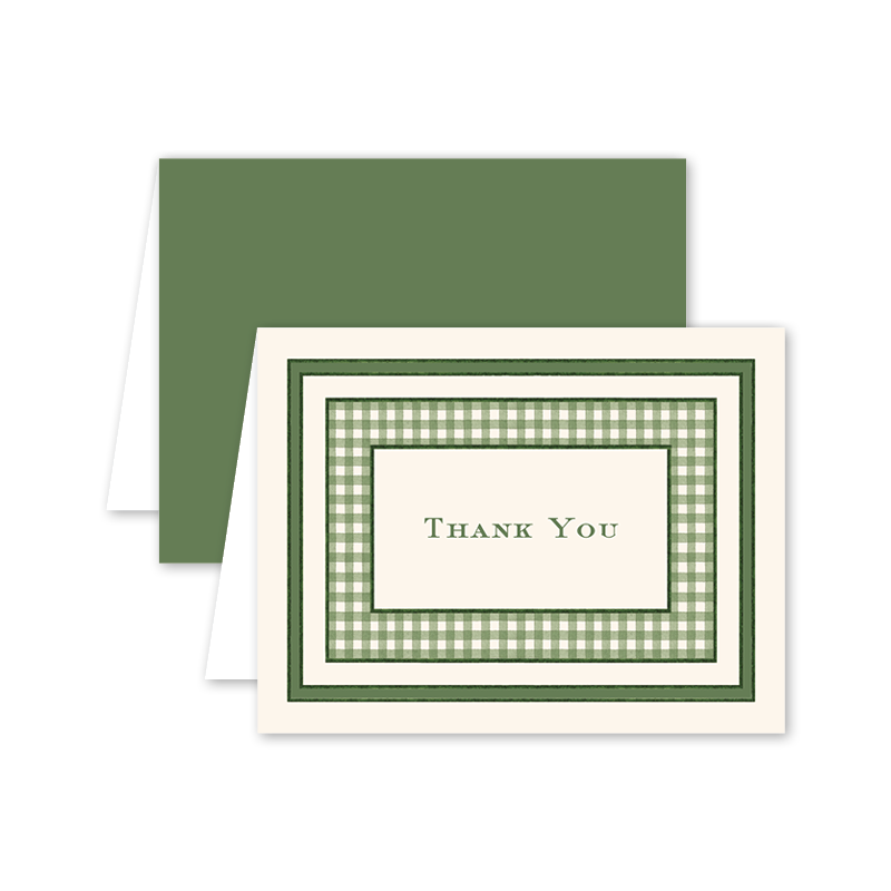 Maison de Frédéric Green Thank You Boxed Cards