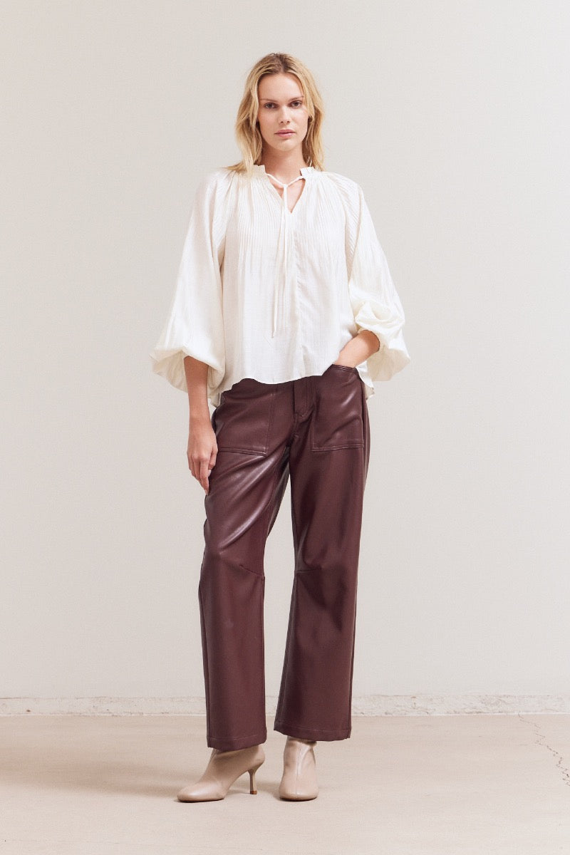 Pleated Blouse