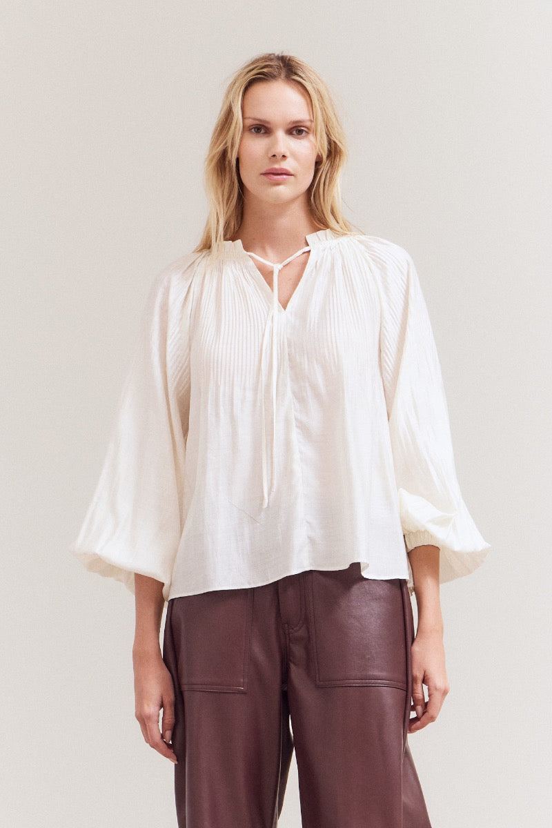 Pleated Blouse