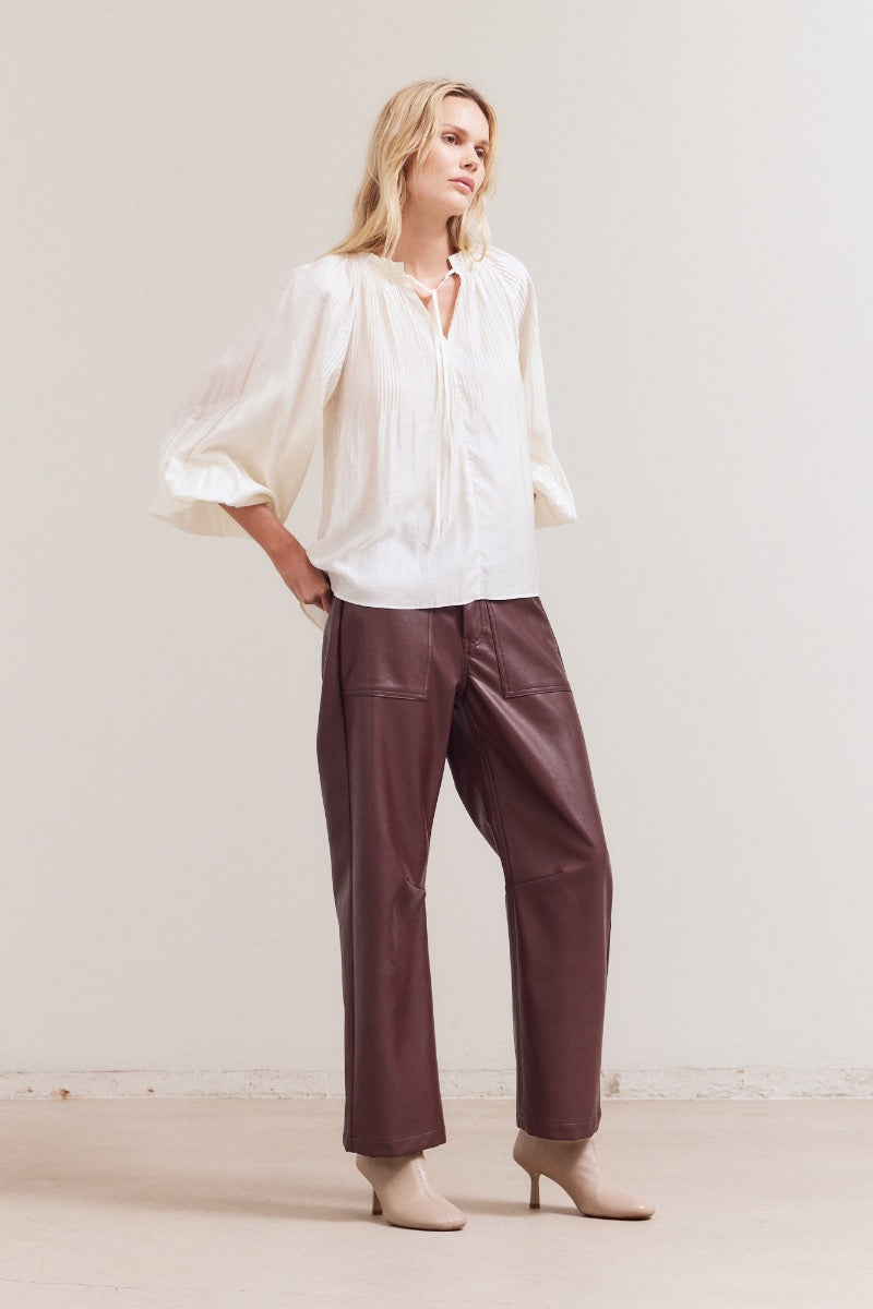 Pleated Blouse